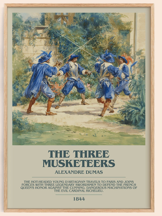 The Three Musketeers Bookish Wall Art by Alexandre Dumas
