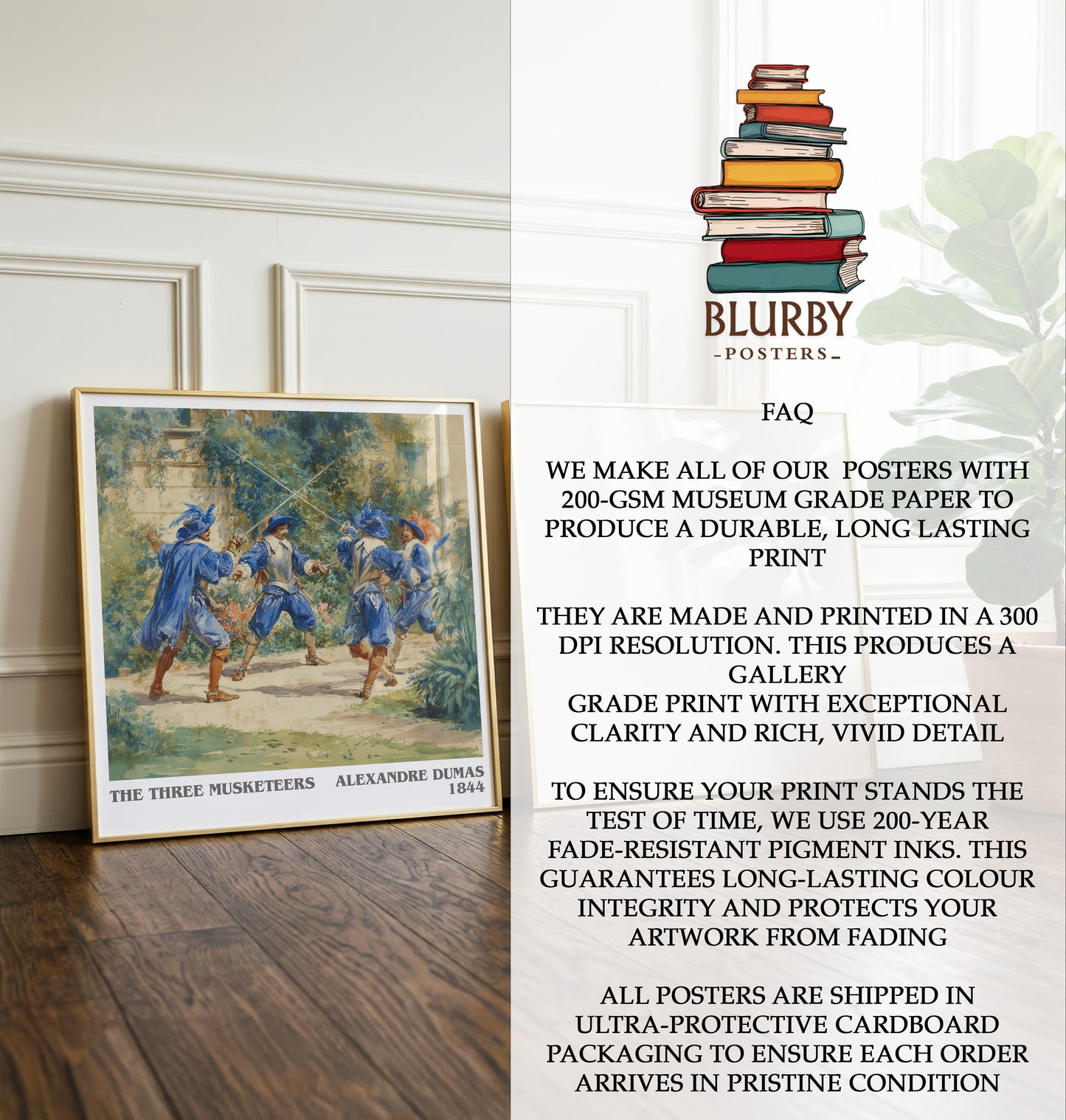 The Three Musketeers Literary Art Print by Alexandre Dumas