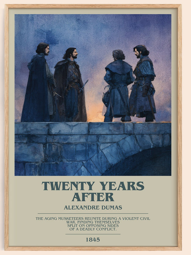 Twenty Years After Bookish Wall Art by Alexandre Dumas
