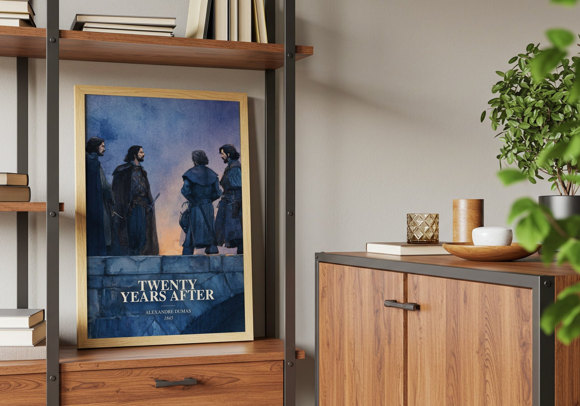 Twenty Years After book watercolour illustration paper finish options – matte satin gloss