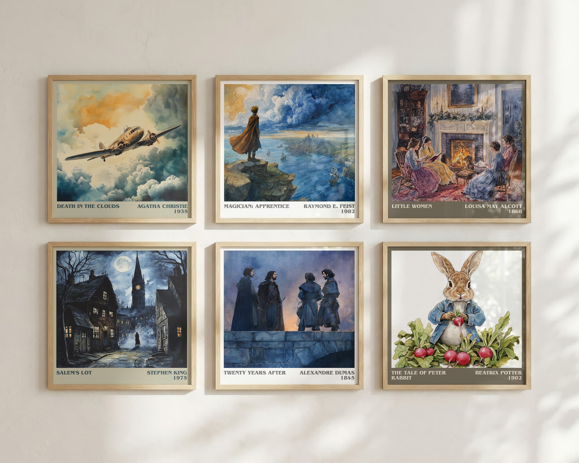 Twenty Years After literary book poster framed on wall – adventure wall art