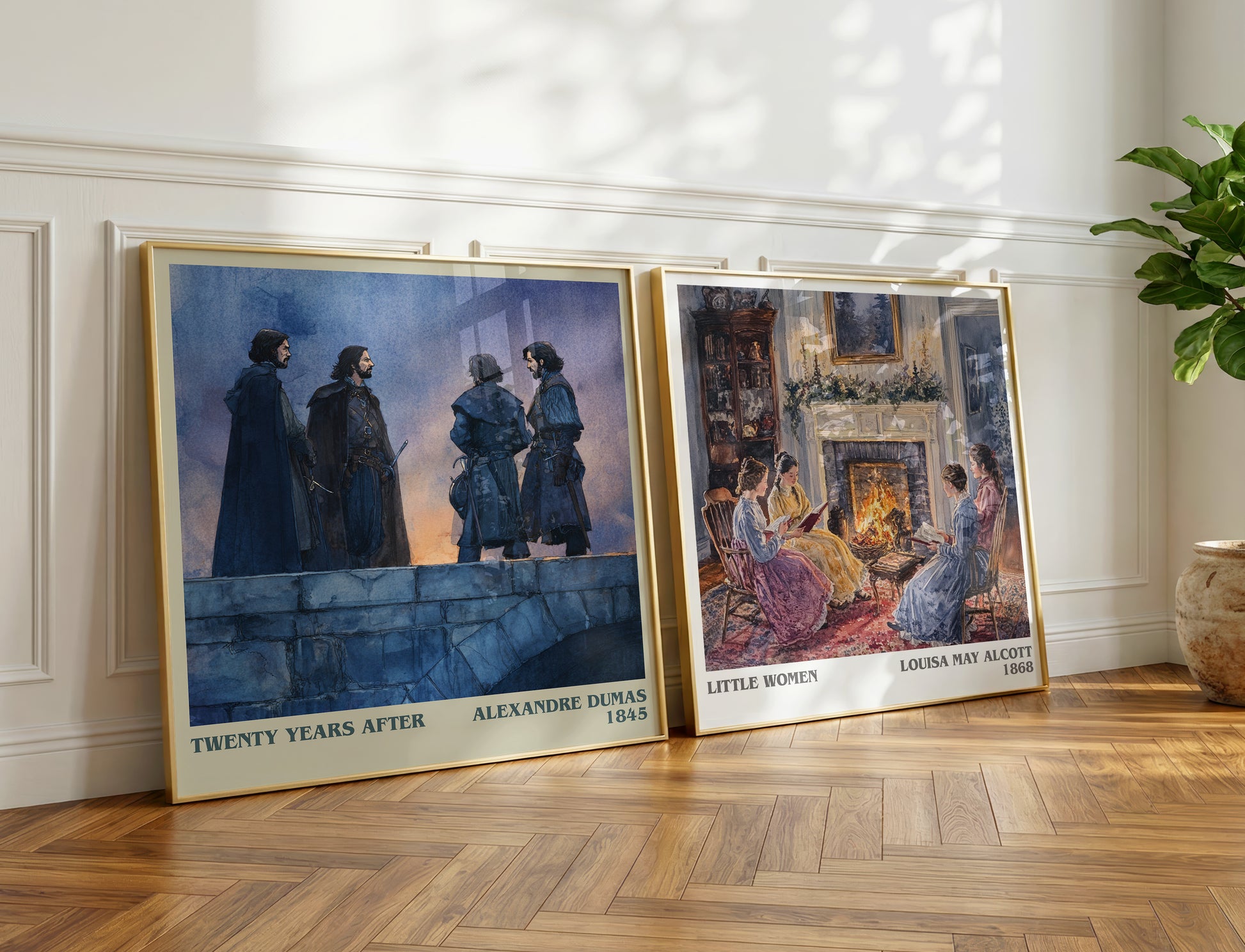 Twenty Years After book poster packaging – museum-quality print rolled in protective tube