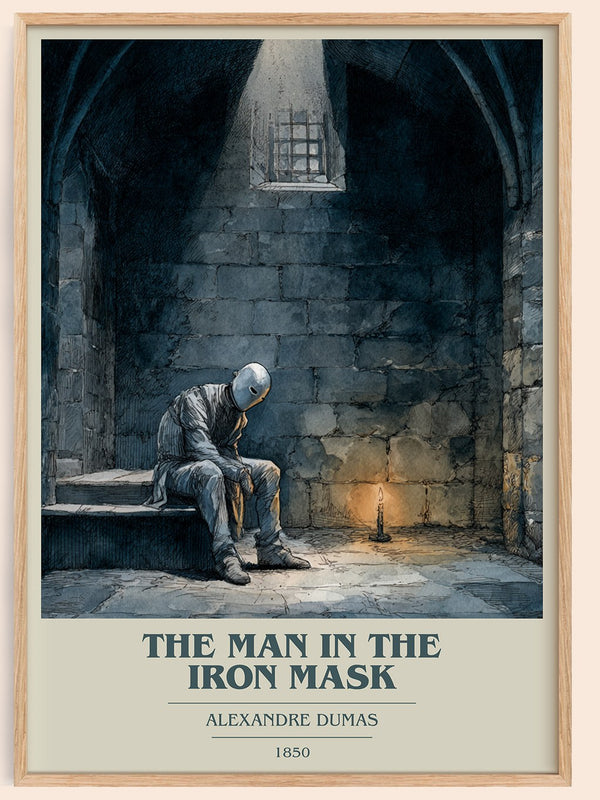 The Man in the Iron Mask Book Cover Poster by Alexandre Dumas