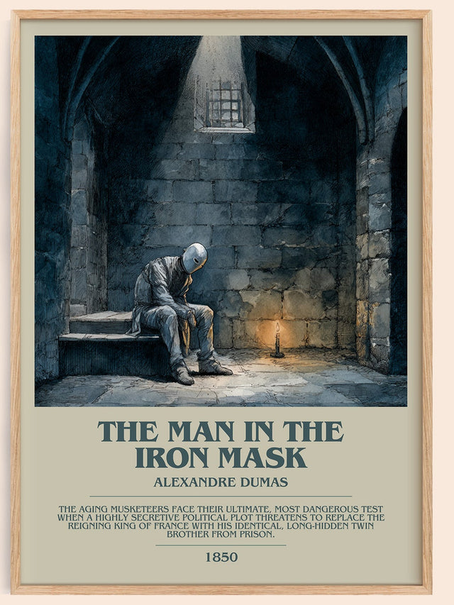 The Man in the Iron Mask Bookish Wall Art by Alexandre Dumas