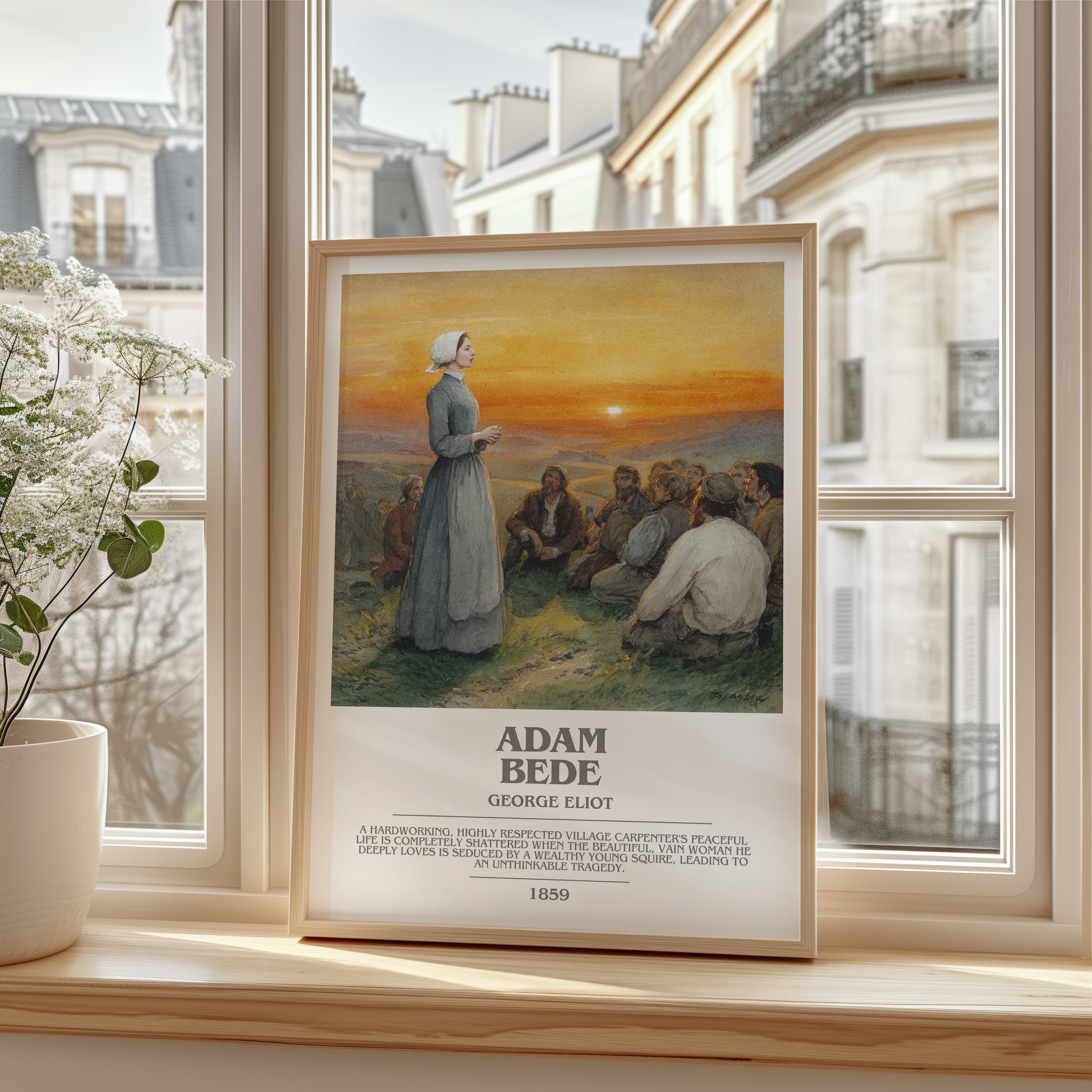 Adam Bede bookish poster colour and style options – George Eliot book art