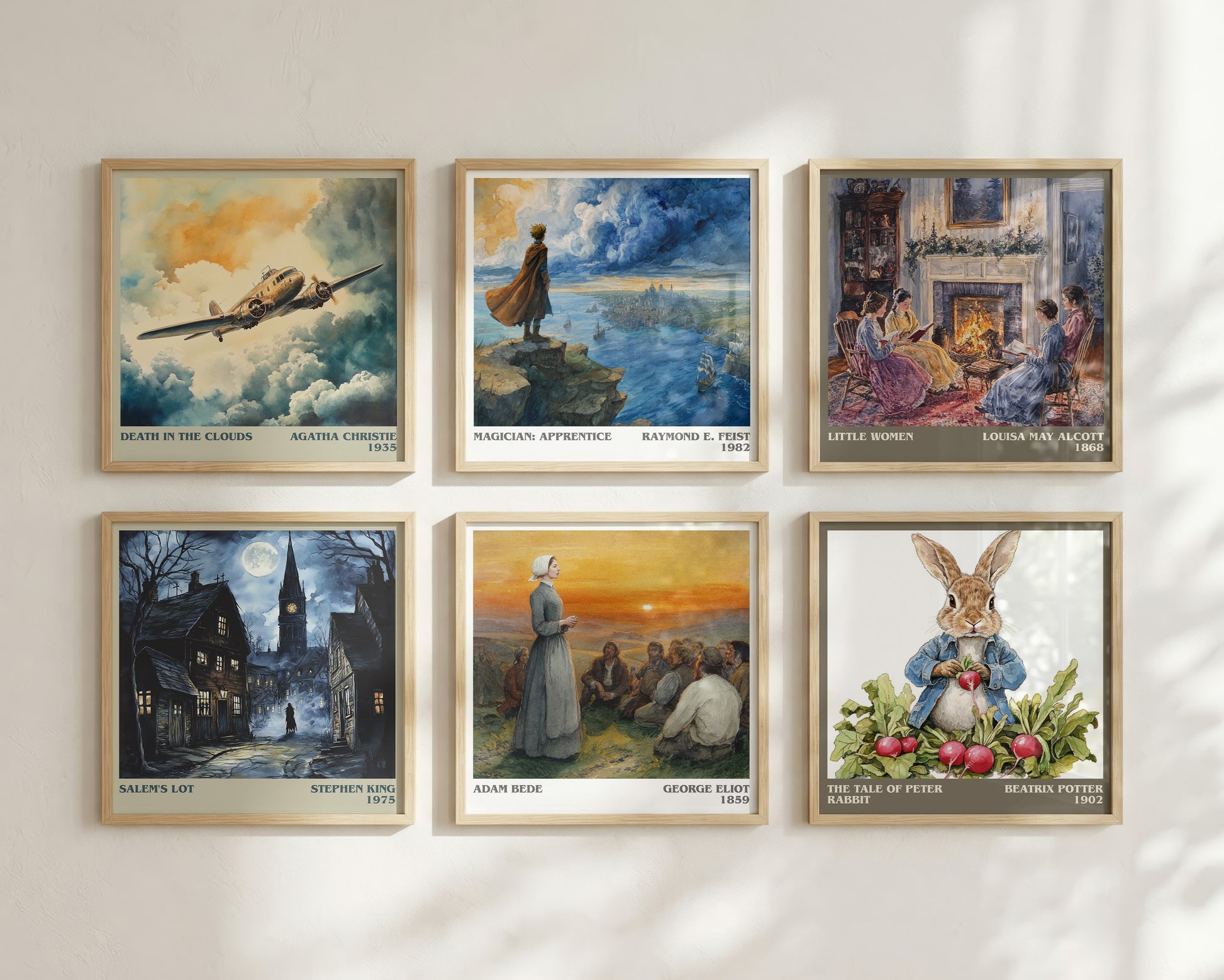 Adam Bede literary book poster framed on wall – classic literature wall art