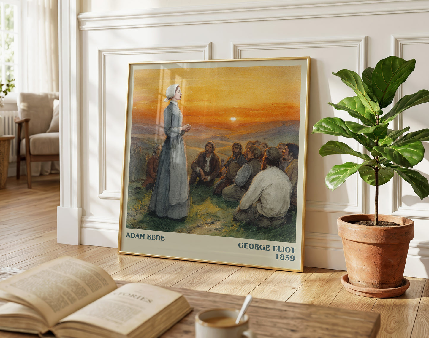 Adam Bede literary poster paired in gallery wall – literary art prints