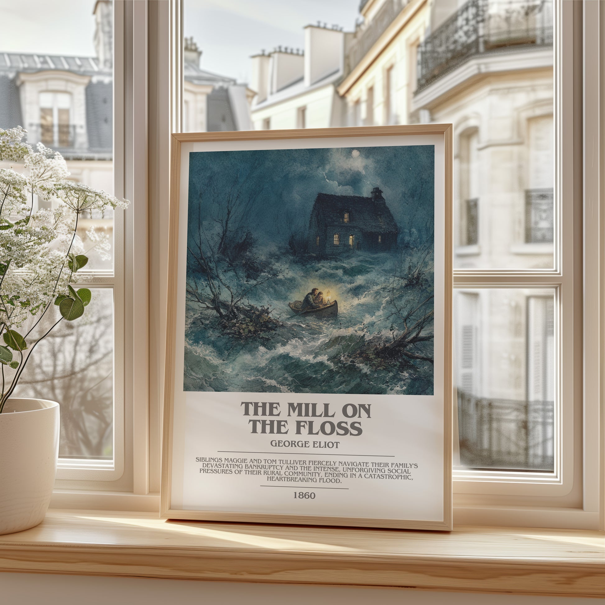 The Mill On The Floss bookish poster colour and style options – George Eliot book art