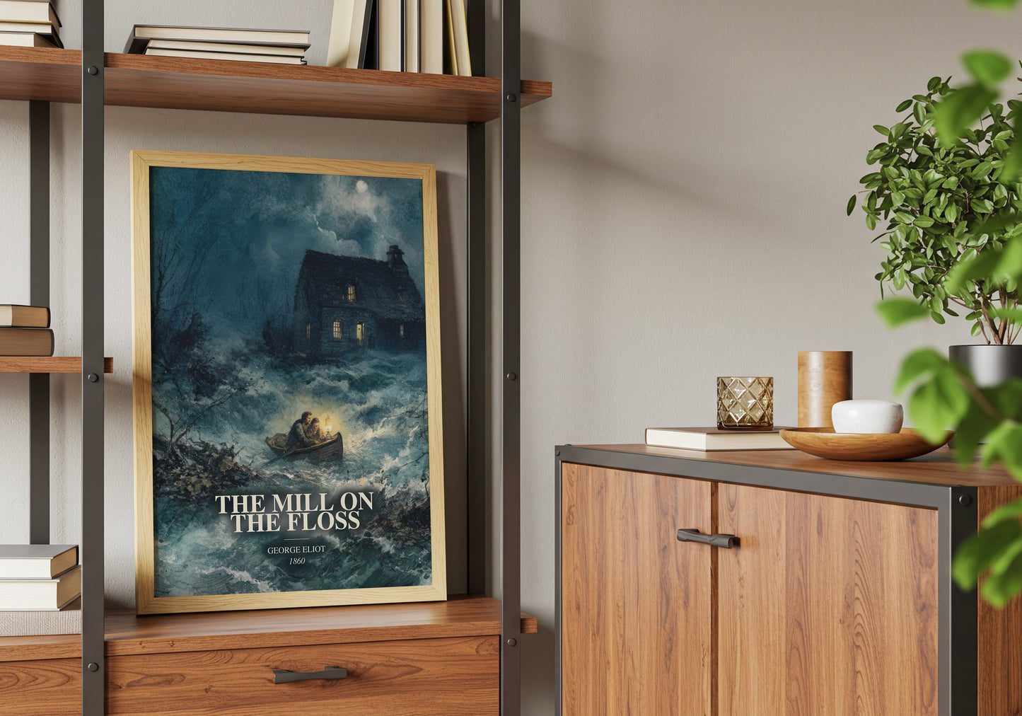 The Mill On The Floss book watercolour illustration paper finish options – matte satin gloss