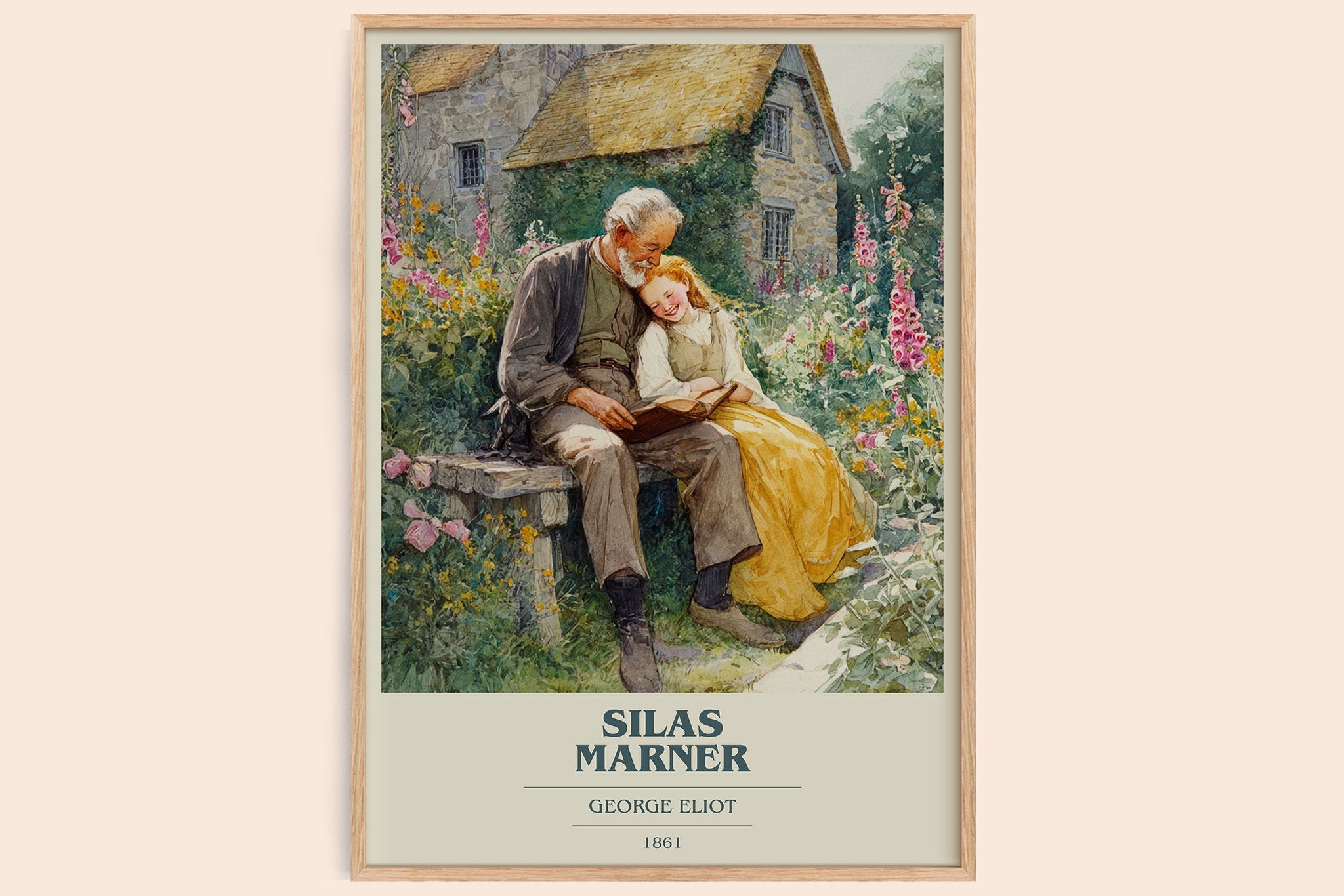 Silas Marner Book Cover Poster by George Eliot