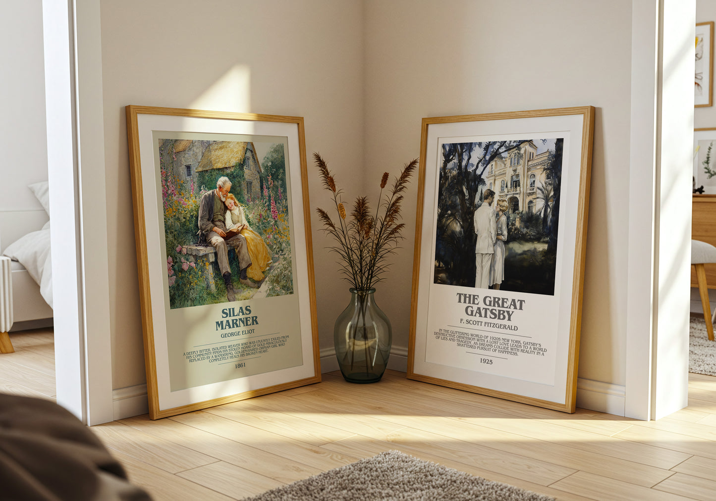 Silas Marner bookish book poster framed on wall – thriller wall art