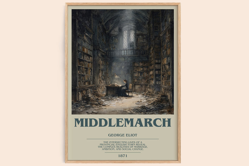 Middlemarch Bookish Wall Art by George Eliot (Modern style)