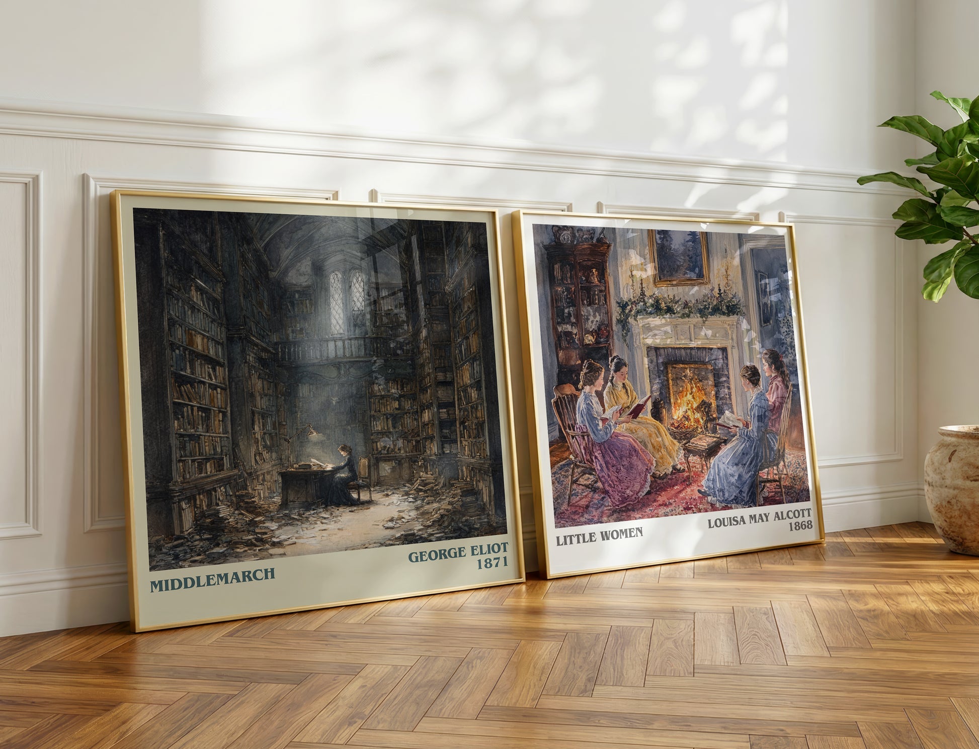 Middlemarch book poster packaging – museum-quality print rolled in protective tube