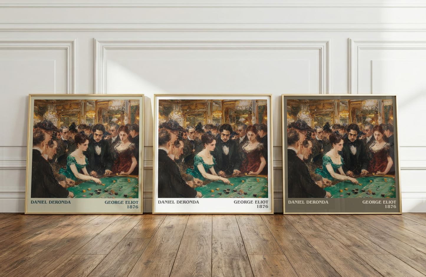 Daniel Deronda literary print framed by window – literary home decor