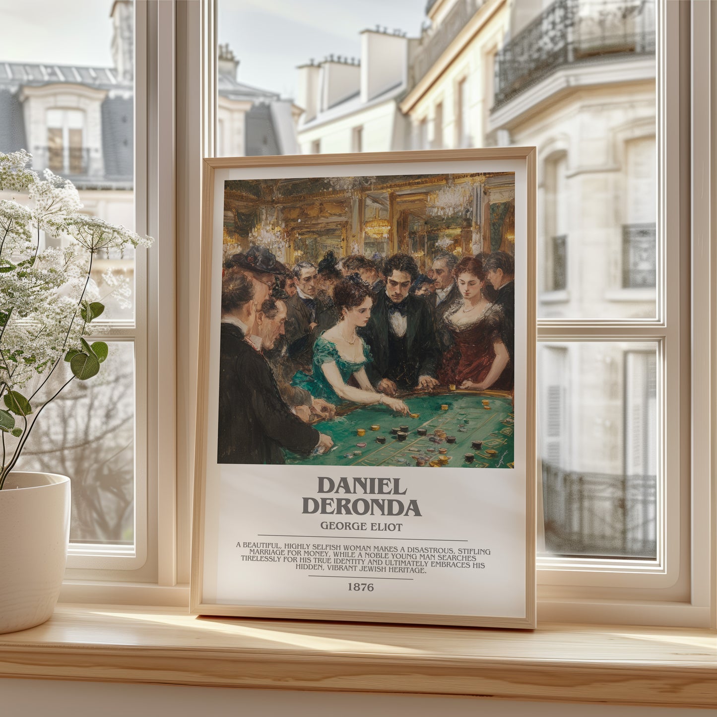 Daniel Deronda bookish poster colour and style options – George Eliot book art