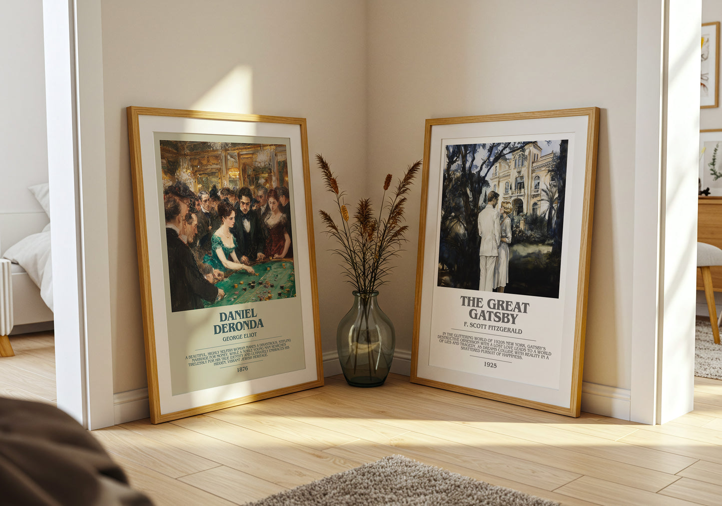Daniel Deronda bookish book poster framed on wall – non fiction wall art