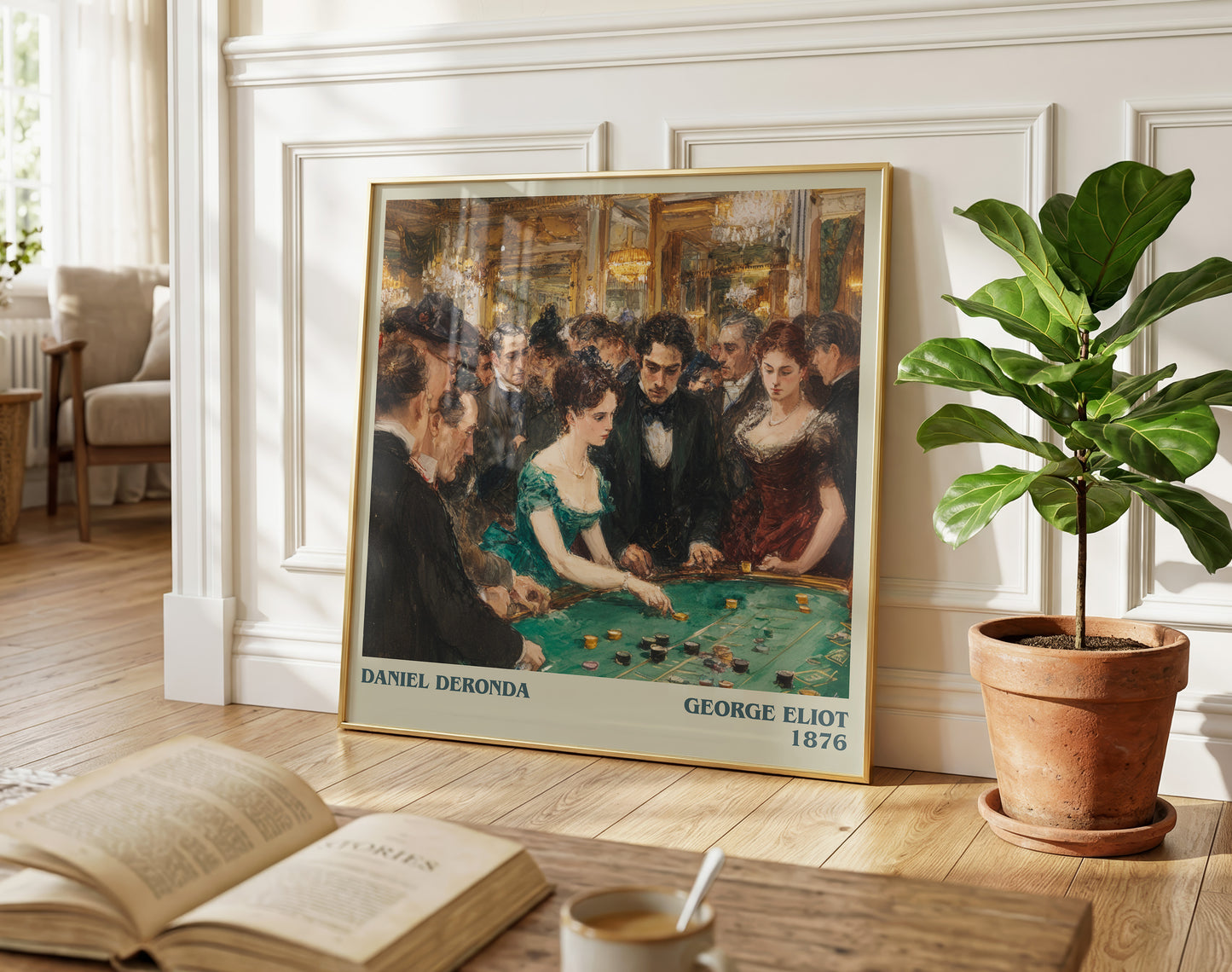 Daniel Deronda literary poster paired in gallery wall – literary art prints