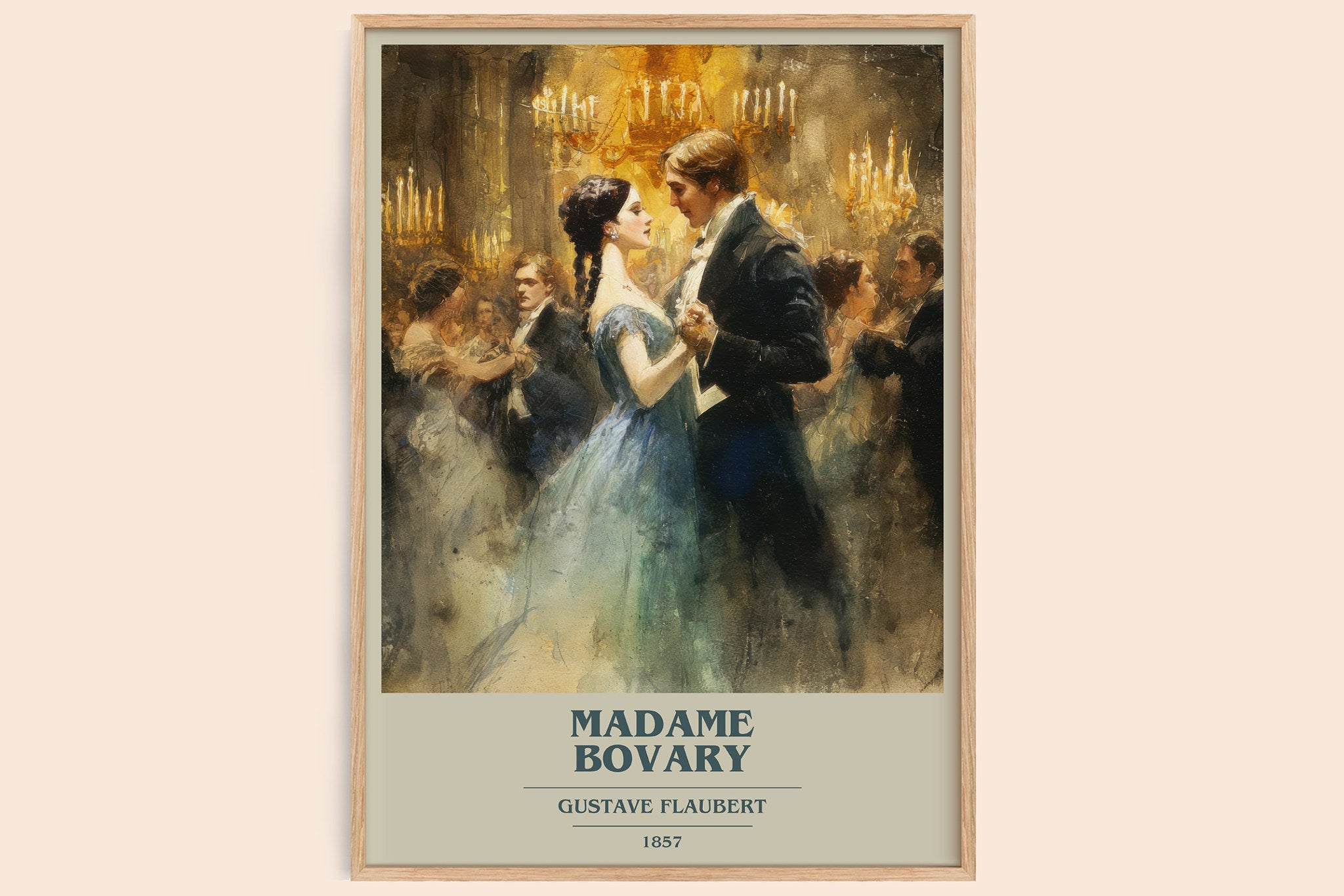 Madame Bovary Book Cover Poster by Gustave Flaubert