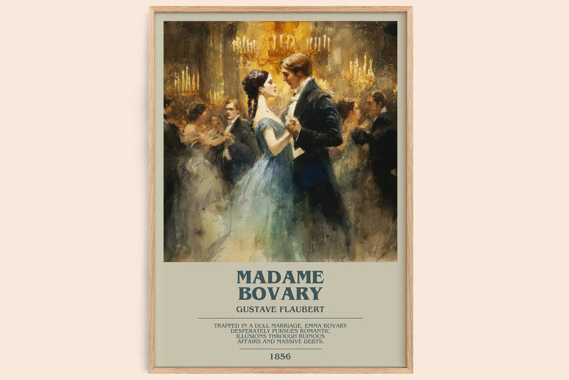 Madame Bovary Bookish Wall Art by Gustave Flaubert (Modern style)