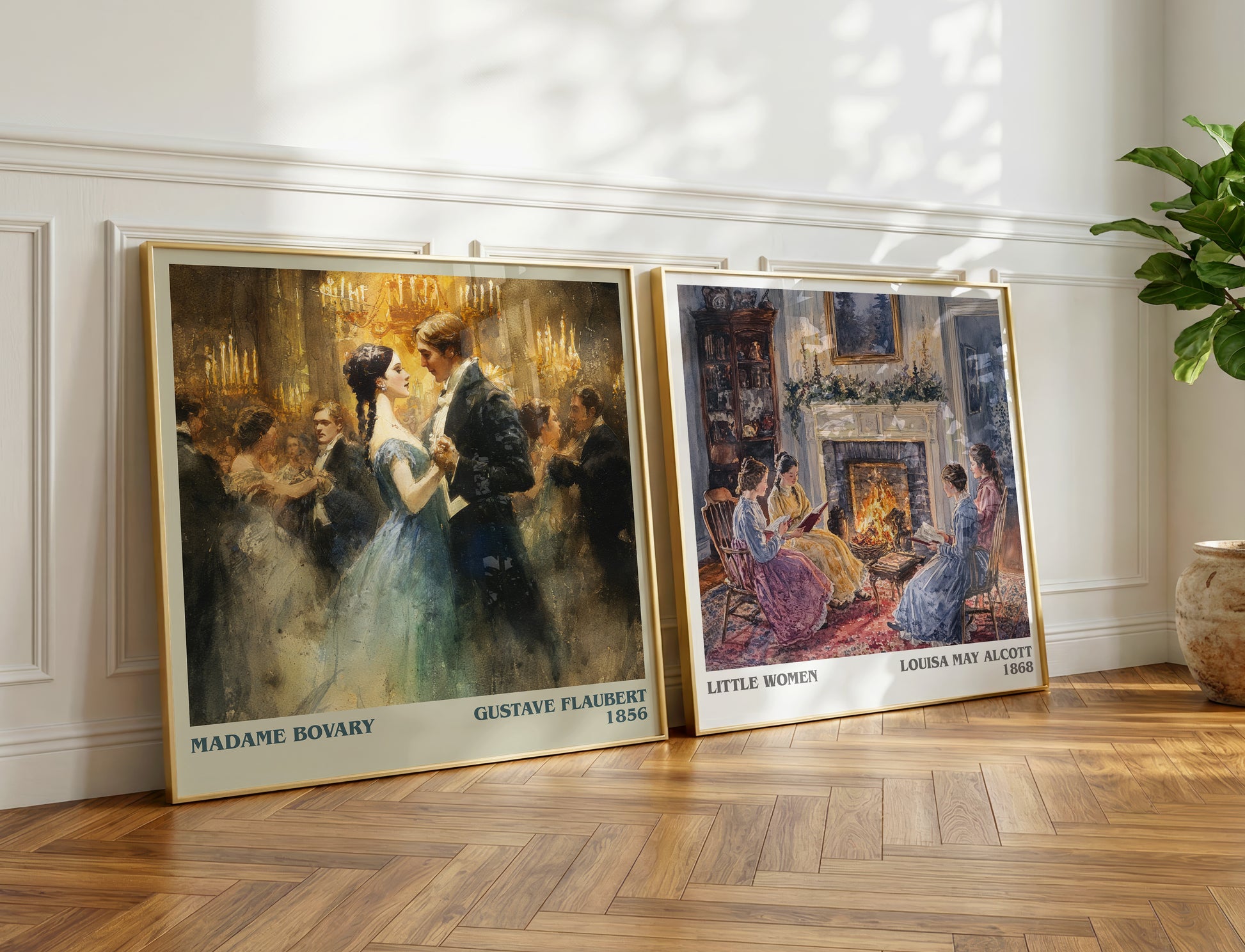 Madame Bovary literary poster paired in gallery wall – literary art prints