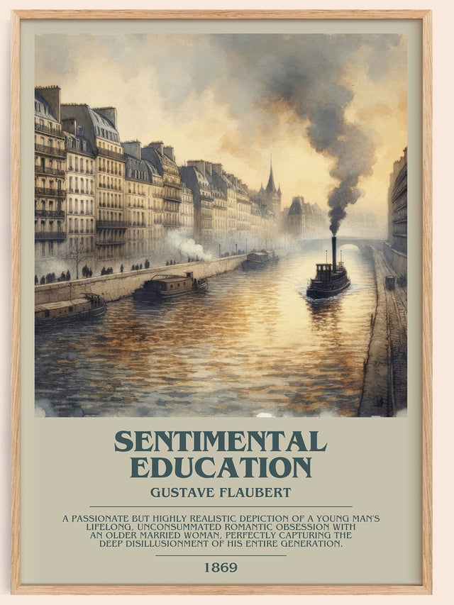 Sentimental Education Bookish Wall Art by Gustave Flaubert