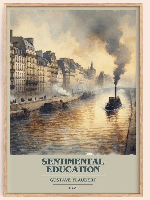 Sentimental Education Book Cover Poster by Gustave Flaubert