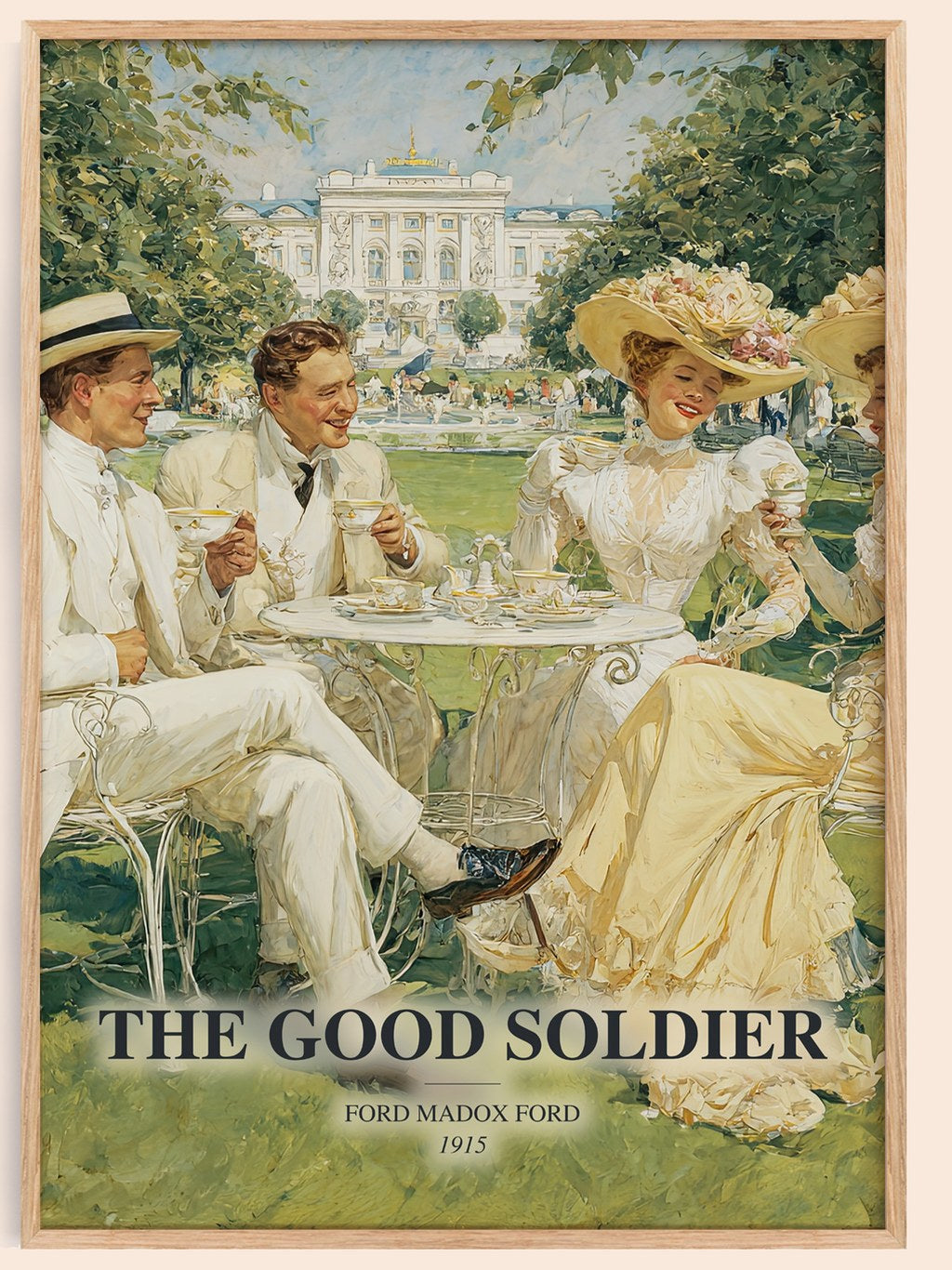 The Good Soldier watercolour book poster by Ford Madox Ford – framed literary art print