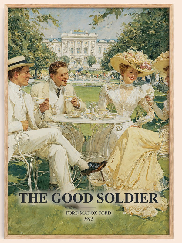 The Good Soldier watercolour book poster by Ford Madox Ford – framed literary art print
