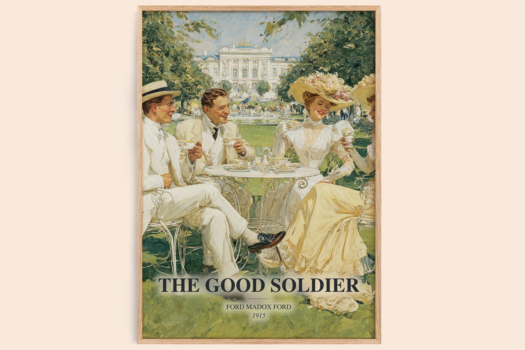 The Good Soldier watercolour book poster by Ford Madox Ford – framed literary art print