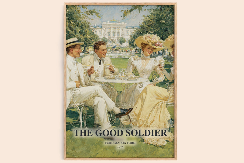 The Good Soldier Book Watercolour Illustration by Ford Madox Ford (Edge style)