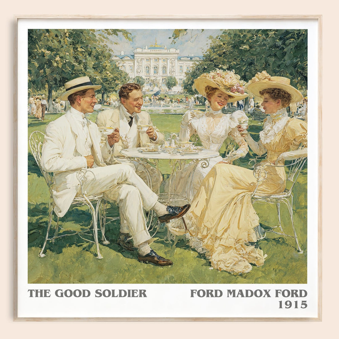 The Good Soldier literary book poster by Ford Madox Ford – framed literary art print