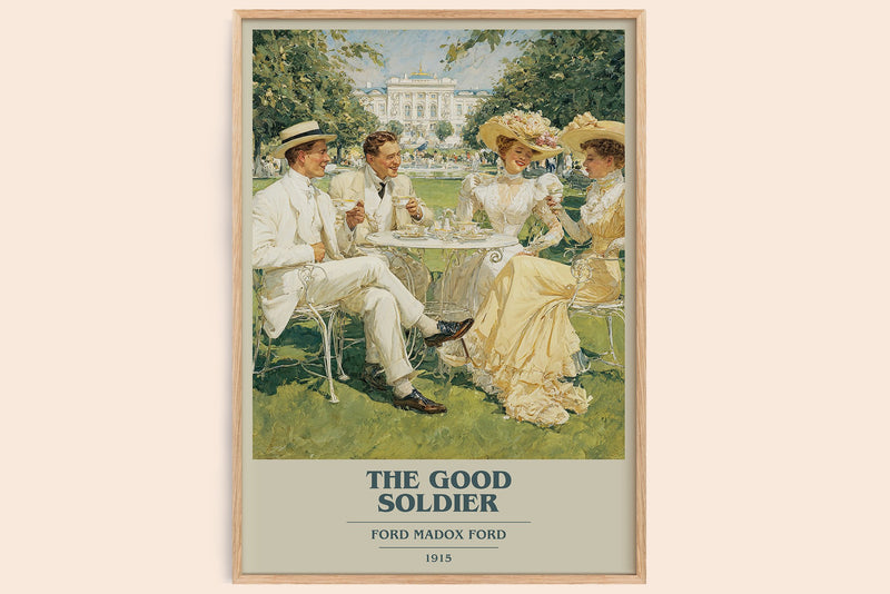 The Good Soldier Book Cover Poster by Ford Madox Ford (Modern Minimalist style)