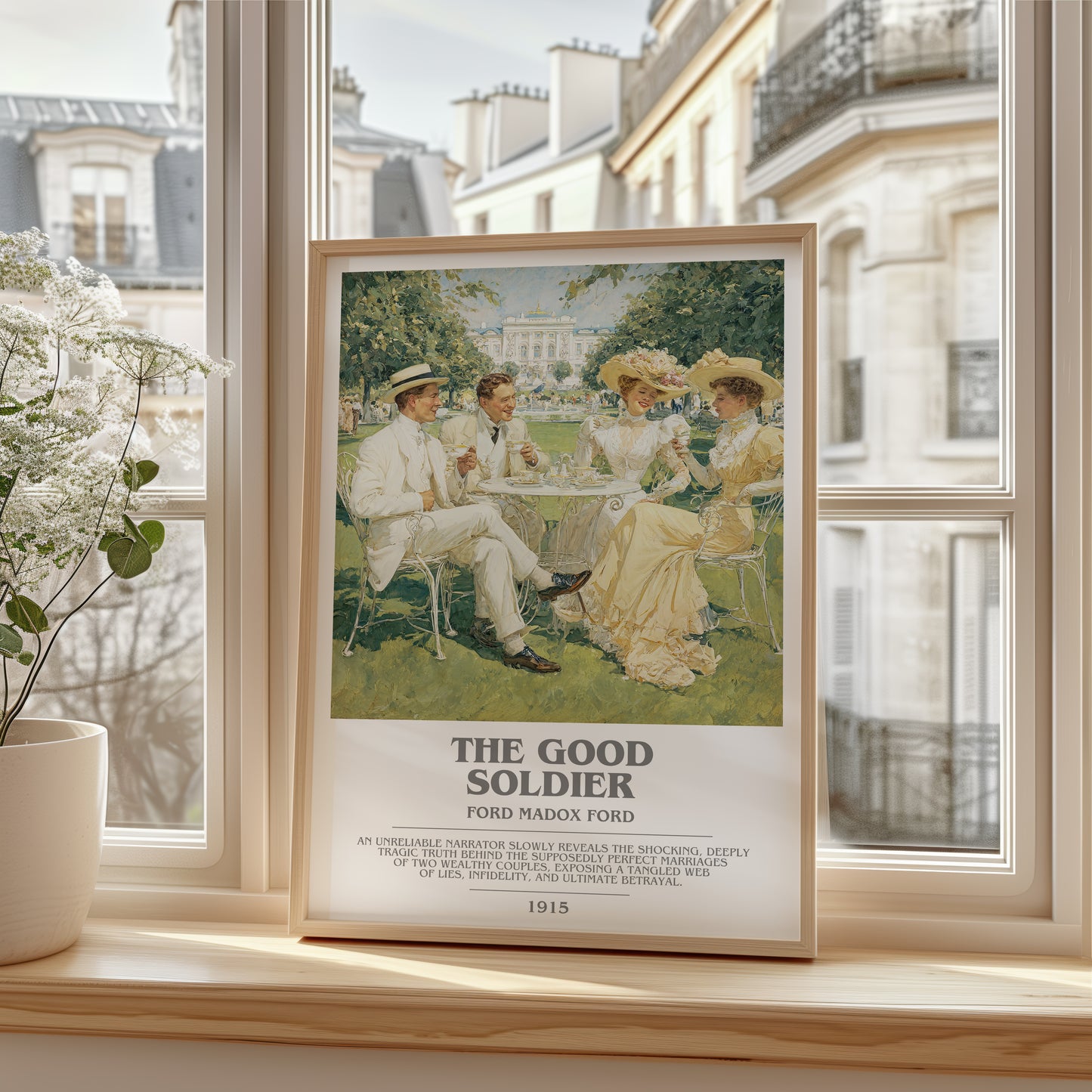 The Good Soldier bookish poster colour and style options – Ford Madox Ford book art