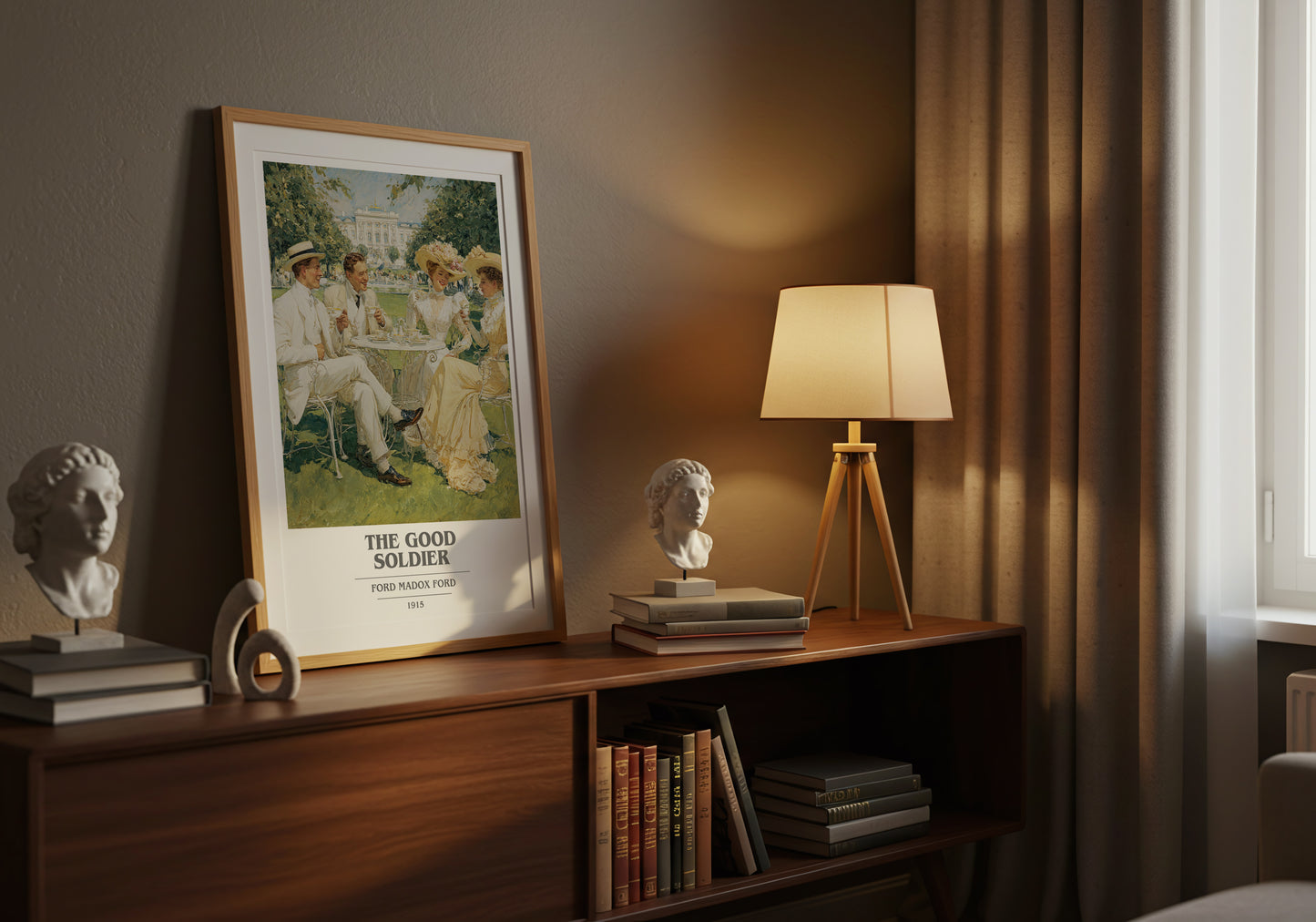The Good Soldier book cover book poster framed on wall – fantasy wall art