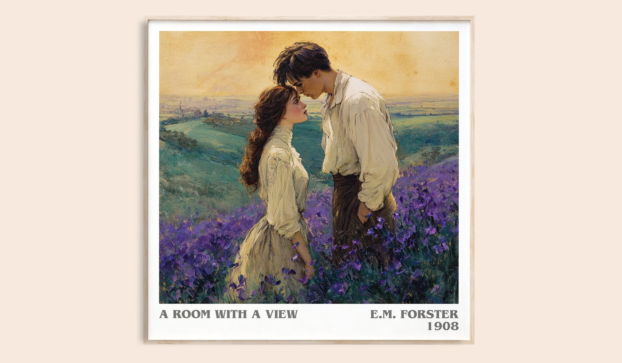 A Room With A View literary book poster by E.M. Forster – framed literary art print