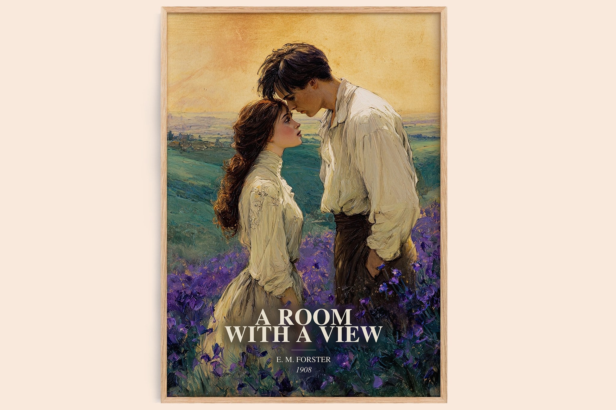 A Room With A View Book Watercolour Illustration by E.M. Forster