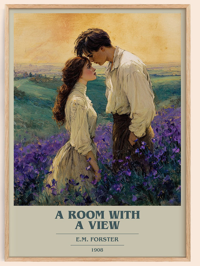 A Room With A View Book Cover Poster by E.M. Forster