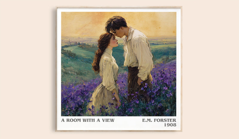 A Room With A View Literary Art Print by E.M. Forster (Square style)