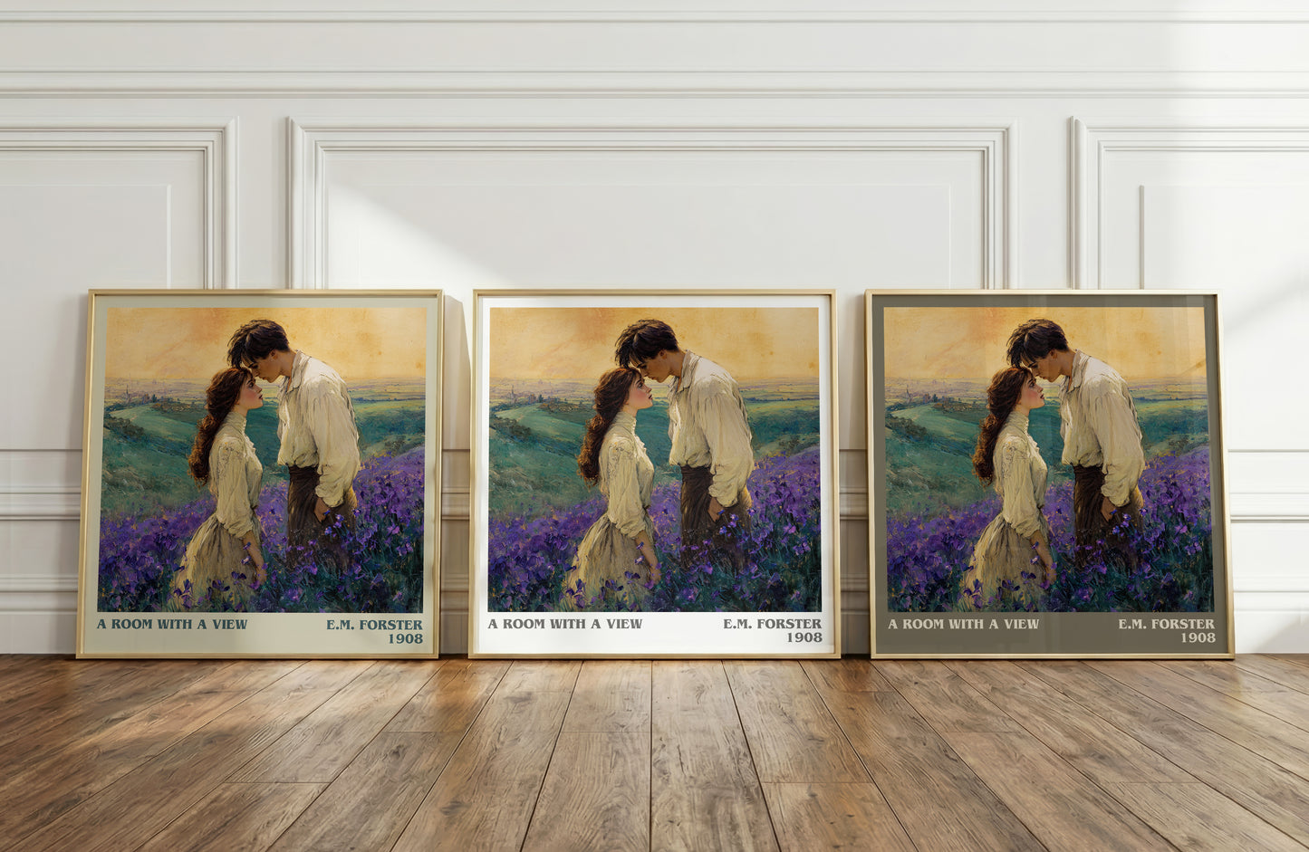 A Room With A View literary art print colour and style options – E.M. Forster book art