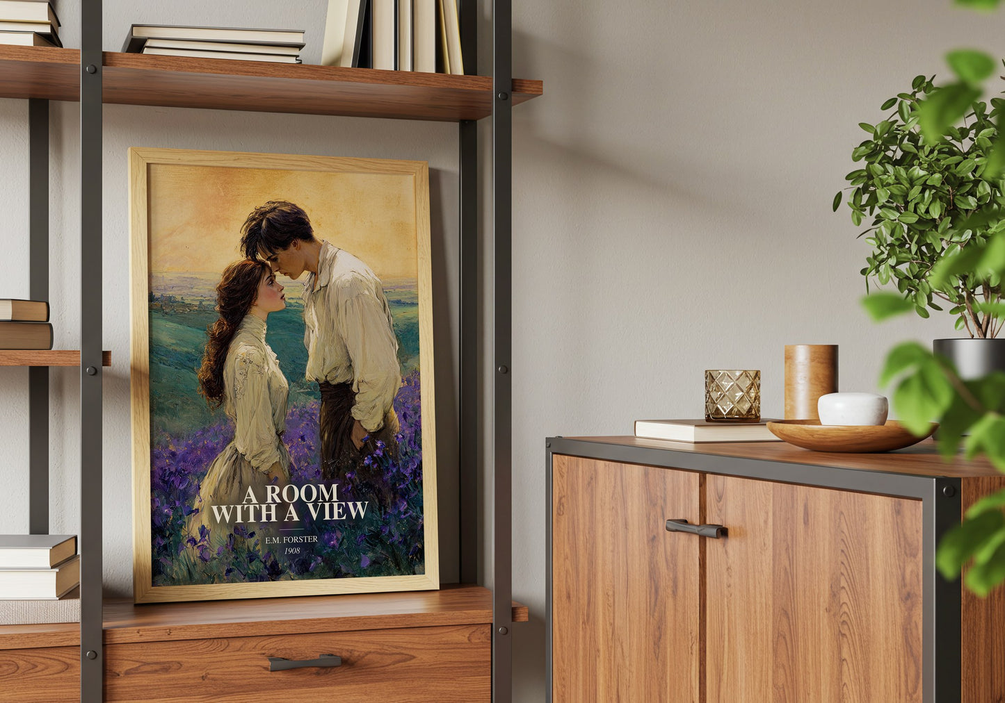 A Room With A View book watercolour illustration paper finish options – matte satin gloss