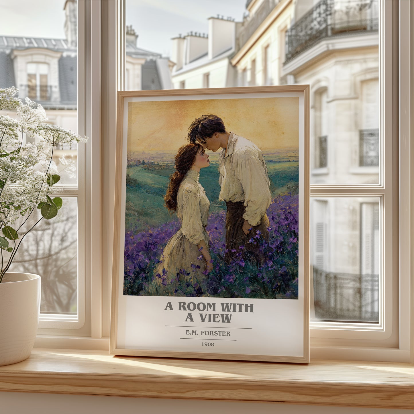 A Room With A View book cover poster colour and style options – E.M. Forster book art