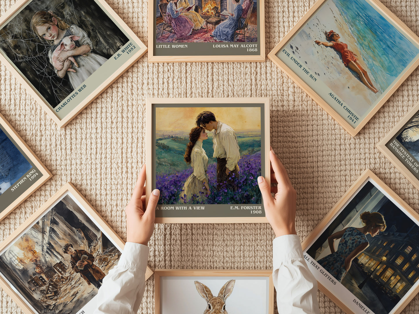 A Room With A View literary book poster framed on wall – classic literature wall art