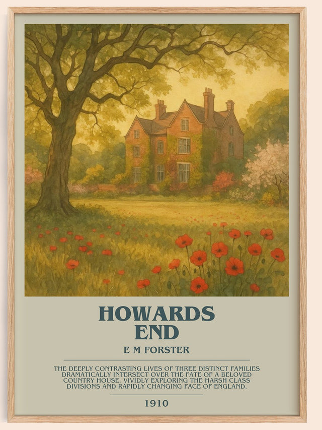 Howards End Bookish Wall Art by E M Forster