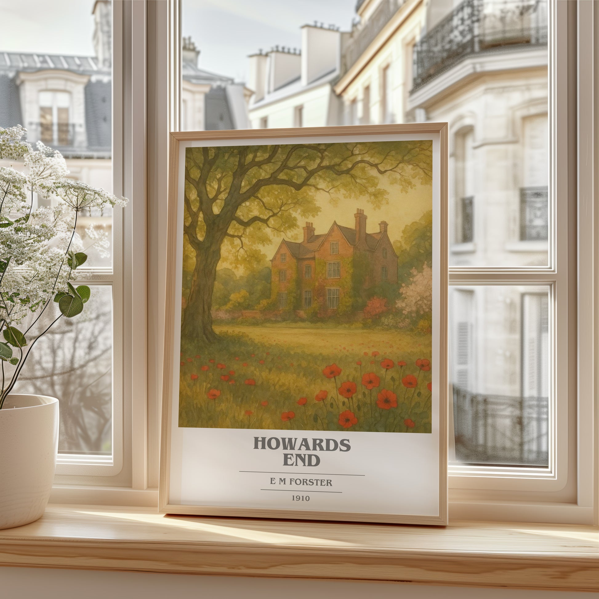 Howards End book cover poster colour and style options – E M Forster book art