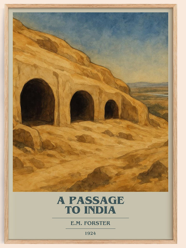 A Passage To India Book Cover Poster by E.M. Forster