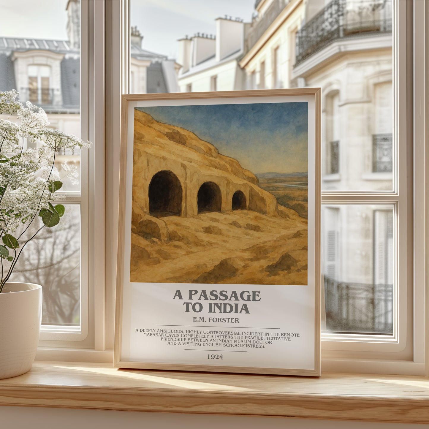 A Passage To India bookish poster colour and style options – E.M. Forster book art