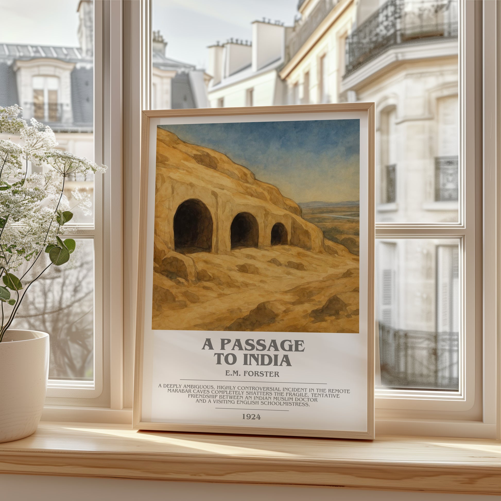 A Passage To India bookish poster colour and style options – E.M. Forster book art