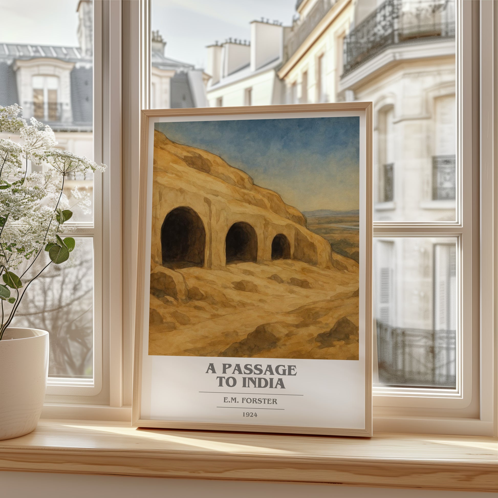 A Passage To India book cover poster colour and style options – E.M. Forster book art