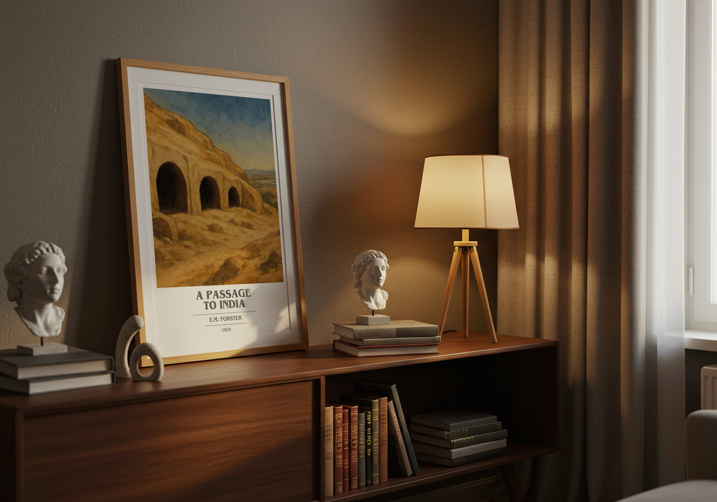 A Passage To India book cover book poster framed on wall – literary fiction wall art