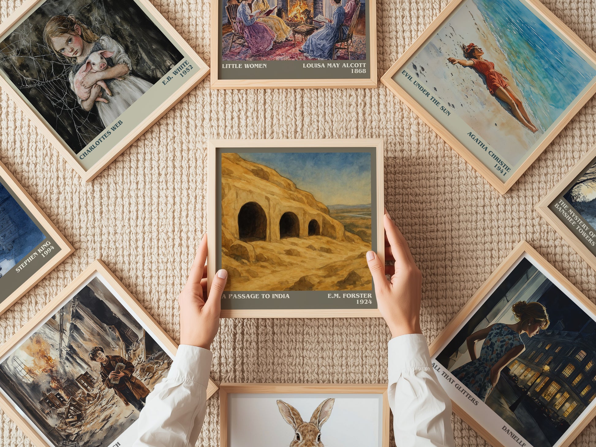 A Passage To India literary book poster framed on wall – literary fiction wall art